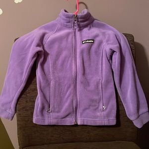 Columbia Girls Purple Fleece Jacket